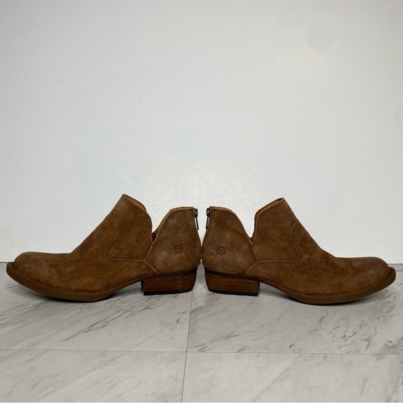 Born Beth Brown Distressed Suede Bootie 6 1/2 M - Picture 7 of 14